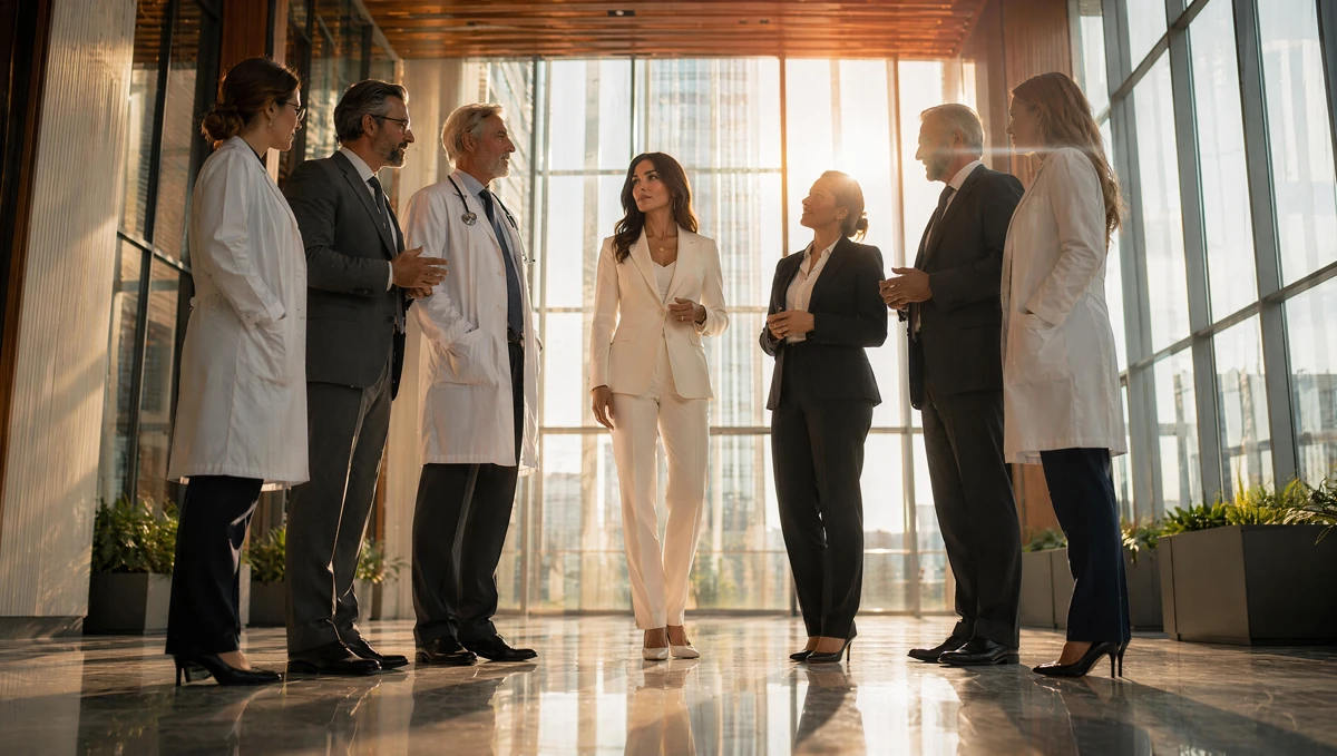 Aver meeting with healthcare and business leaders